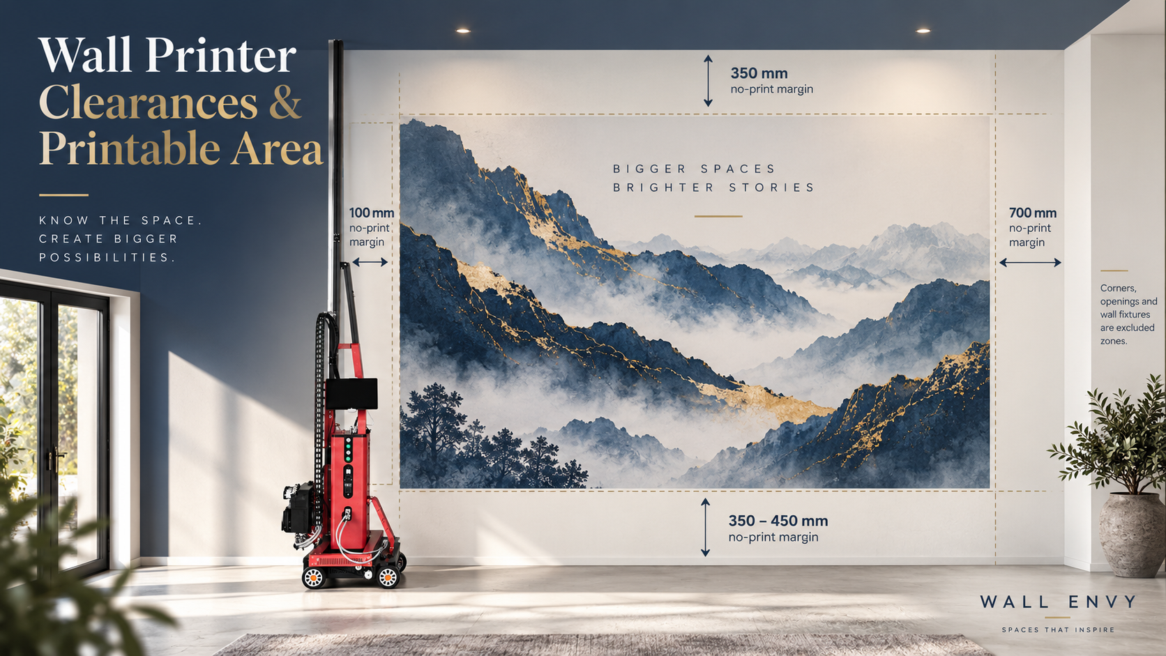Wall Printer Clearances: How Close Can You Print to the Edge? | Wall Envy